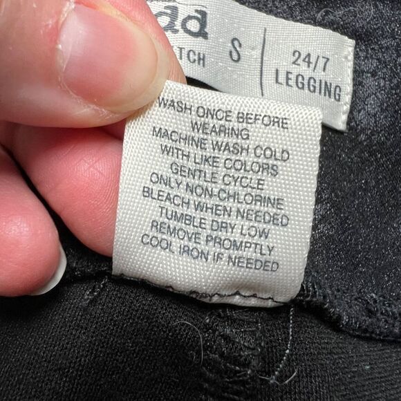 Mudd Womens Leggings Faux Leather FLX Stretch 24 7 Skinny Ankle Black Small - Picture 10 of 10